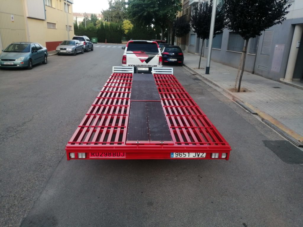 Sin Limites 4x4 Alquiler Remolque 2 Rojo A
